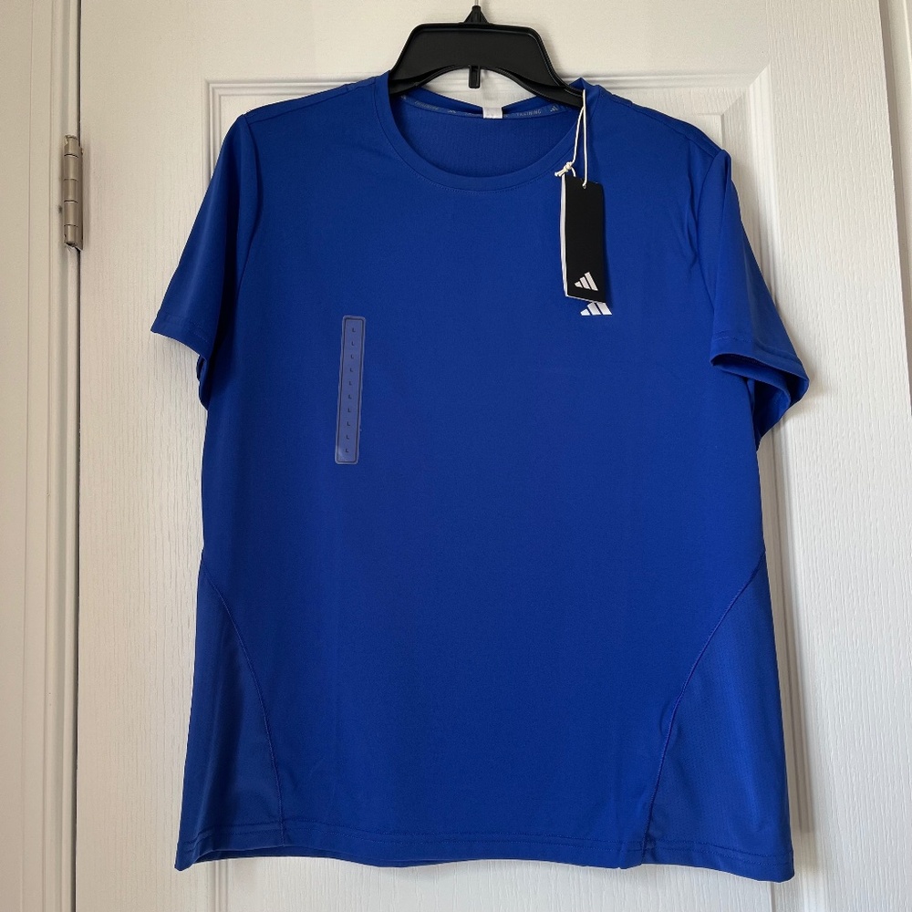 New Women’s Adidas Training T-shirt Blue Size L